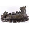 Image 4 : BRONZE LAYERED TIGER AND CUBS AFTER PIERRE MENE