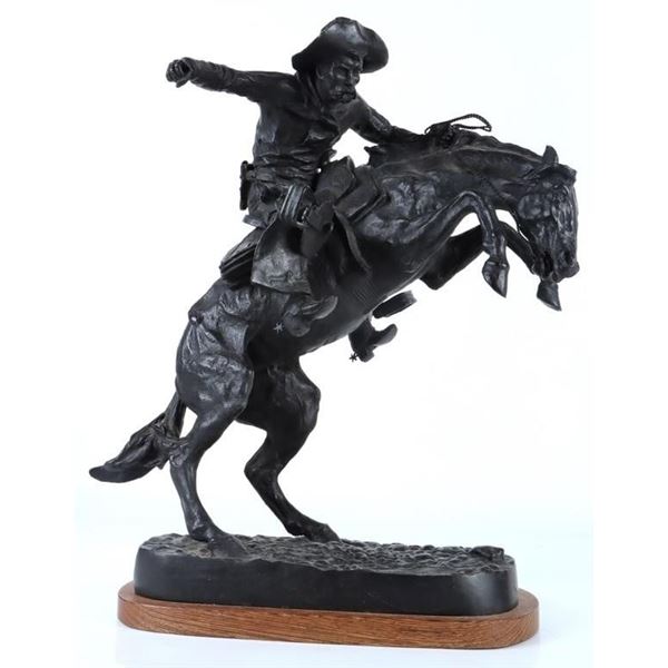 FREDERIC REMINGTON "BRONCO BUSTER" BRONZE STATUE