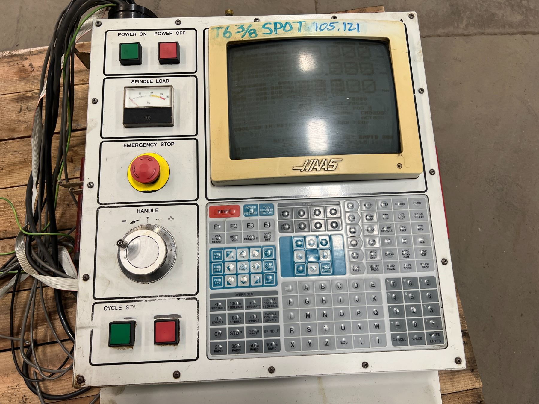 Haas Computer Panel Haas Control Panel - Remove from a VF6