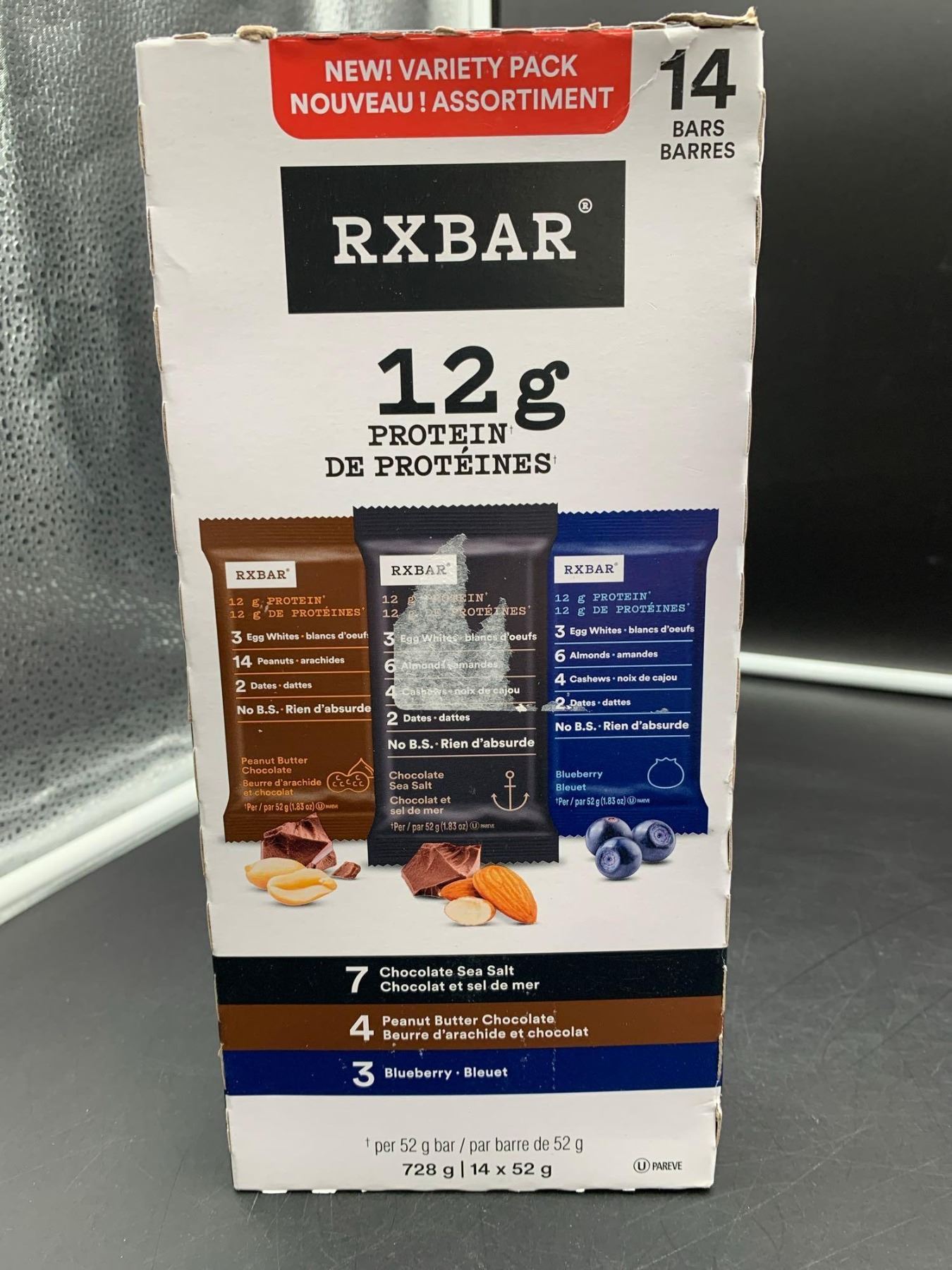 RX Bar Protein Bars-Assorted (14 x 52g)