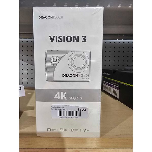 Dragon Touch Vision 3 Action Camera - 4K30FPS 20MP Waterproof Underwater Camera 170� Wide 