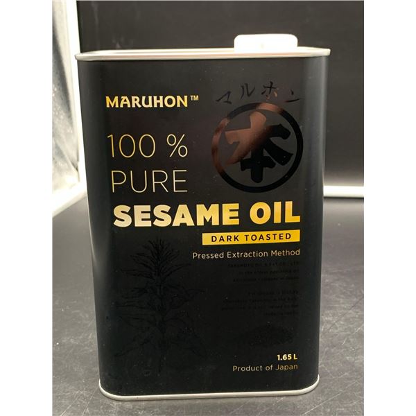 Maruhon 100 percent Pure Sesame Oil-Dark Toasted (1.65L)