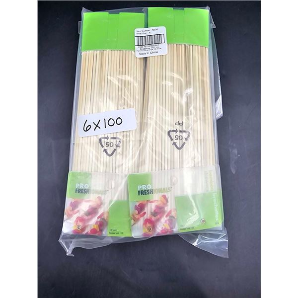 Lot of 600 9.25in Bamboo Skewers