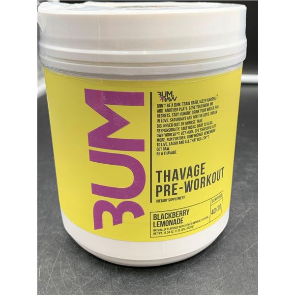 Bum Pre-Workout, Blackberry Lemonade (520g)