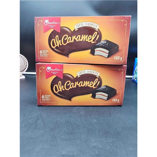 Vachon Ah Caramel Super Sandwich Cakes (2 x 6)