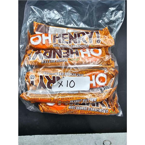 Oh Henry Peanut Butter Candy Bars (10ct)