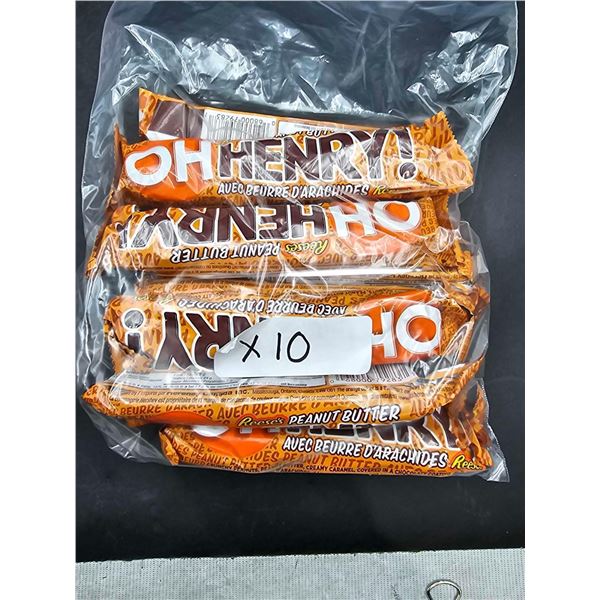 Oh Henry Peanut Butter Candy Bars (10ct)