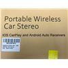 Image 2 : Portable Plug & Play, Bluetooth Wireless Car Stereo  with Back Up Camera - IOS CarPlay and Android A