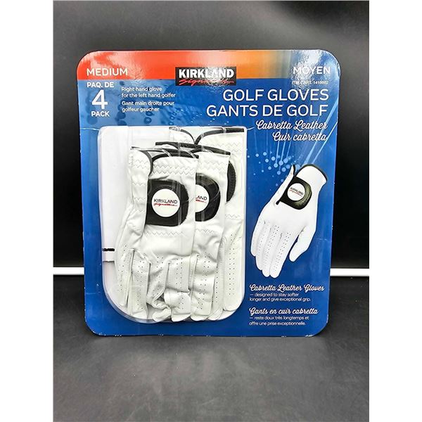 Kirkland Golf Gloves 4pk (M) Right Hand Glove