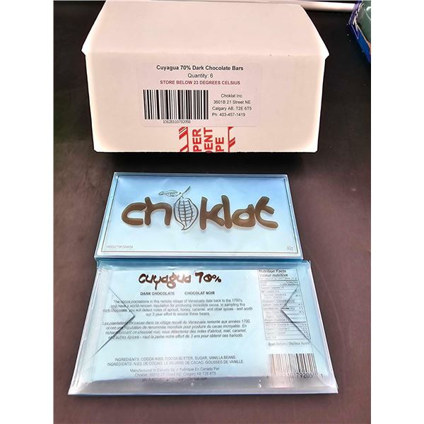 Chokolat Cuyagua 70percent Dark Chocolate Bars (6 x 92g)