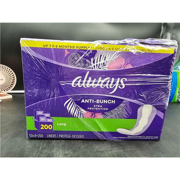 Always Anti-Bunch Long Liners (200ct)