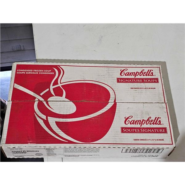 ***FROZEN*** Campbell's Concentrated Signature Classic Chicken Noodle Soup 3x4 Lbs - 1 Lb Makes 8 Cu