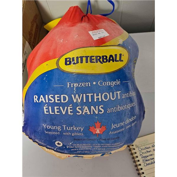 ***FROZEN*** Butterball Raised without Antibiotics Young Turkey - Aprox 15 Lbs