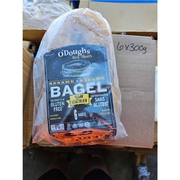 ***FROZEN*** O'Dough's Vegan Sesame Bagels 6x300g