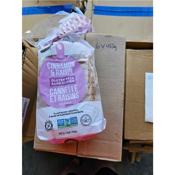 ***FROZEN***The Northern Bakehouse  Delicious Gluten Free Cinnamon Raisin Bread 6x482g
