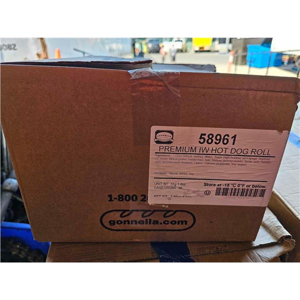 ***FROZEN*** Conella Individually Wrapped Premium White Hot Dog Buns 56 Count