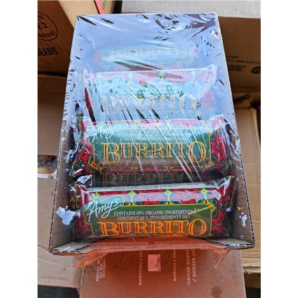 ***FROZEN*** Amy's Kitchen Bean & Cheese Burritos - 12x170g