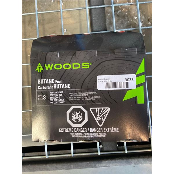 Woods butane fuel 3x227g