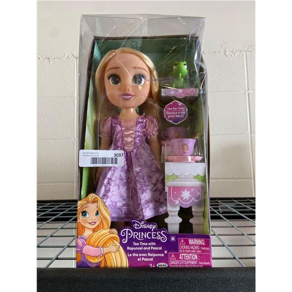 Disney Princess tea time with Rapunzel and Pascal toy doll