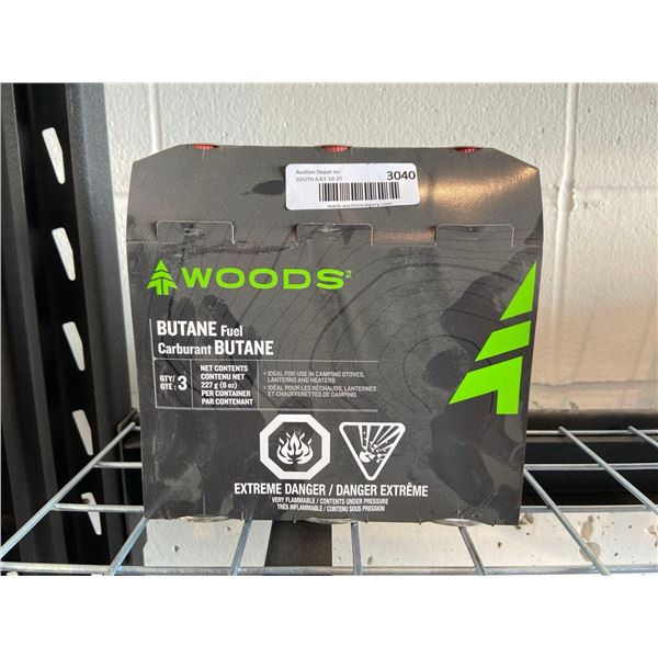 Woods butane fuel 3x227g