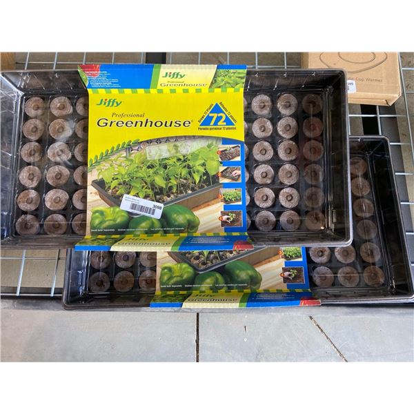 Jiffy professional greenhouse planter tray, grows up to 72 plants. Lot of 2 trays