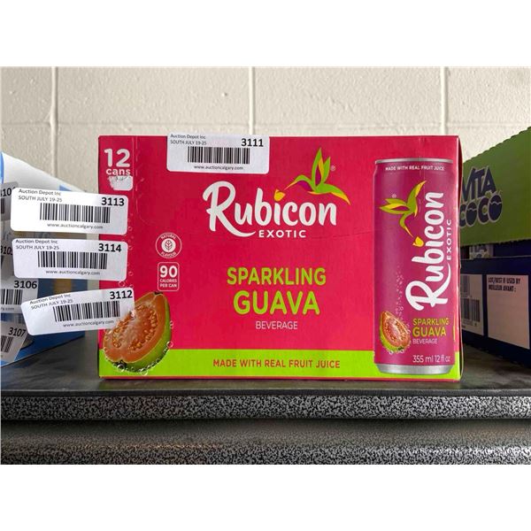 Rubicon exotic sparkling guava beverage 12x355ml