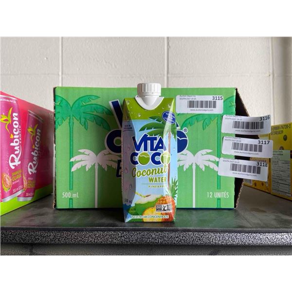 Vita Coco pineapple flavoured coconut water 12x500ml