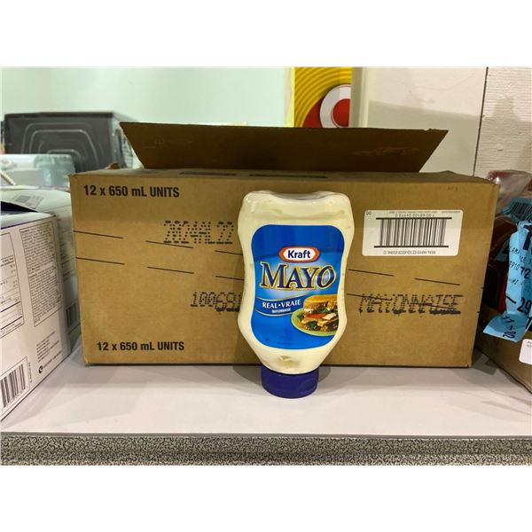 Kraft Mayo Real Mayonnaise 12 x 650ml