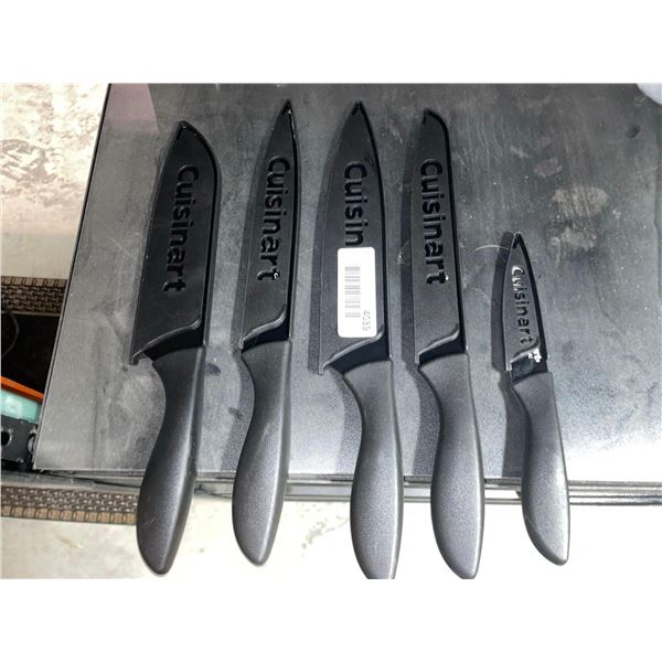 Cuisinart 5 Piece Black Knife Set with Covers