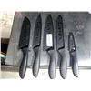 Image 1 : Cuisinart 5 Piece Black Knife Set with Covers