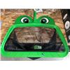Image 2 : The Skimmie Mr. Frog Large Leaf Rake - 20" Wide Big Mouth Pool Leaf Skimmer Net for Deep Cleaning of