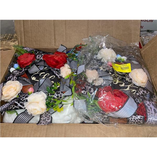 Assorted Box Lot of Seasonal Decorations and Hard Goods