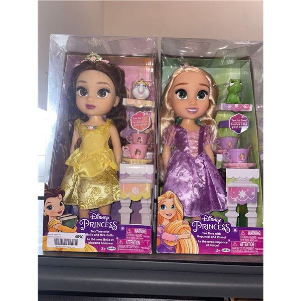 Lot of 2 Disney Princess Dolls Rapunzel and Belle