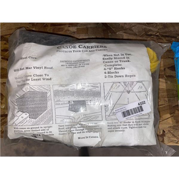 Canoe car Carrier Protects Your Car and Canoes (PHOTO MAY NOT MATCH PRODUCT EXACTLY)