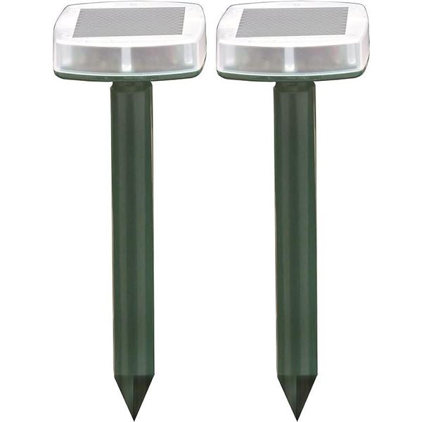 Ener-G+ EN656-2 Solar Powered Mole and Gopher Repeller (2 Pack), Green