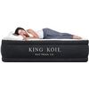 Image 1 : King Koil Luxury Air Mattress Queen with Built-in Pump for Home, Camping & Guests - 20” Que