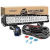 Image 1 : Nilight LED Light Bar 20 Inch 126W Spot Flood Combo Led Off Road Lights 12V 5Pin Rocker Switch LED L