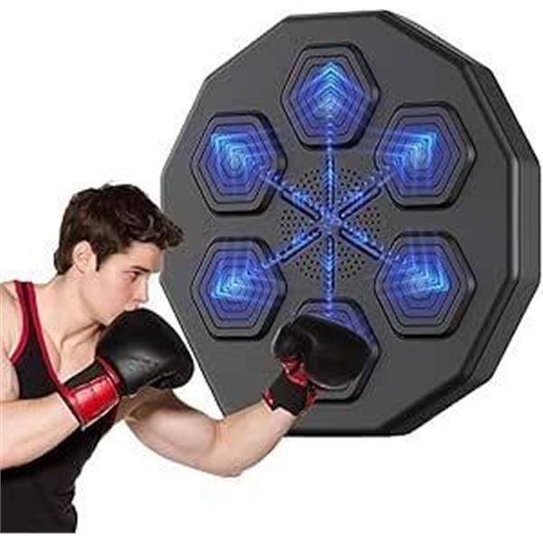 Fundrem Boxing Training Punching Pad Equipment,Electronic Music Boxing Machine， Wall Mount