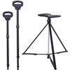 Image 1 : 2 in 1 Walking Cane with Seat Folding Walking Stick for Men & Women Height Adjustment Crutches Stool