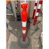 Image 2 : Lot of 4 Orange Reflective Stanchions