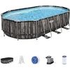 Image 1 : Platinum Series Power Steel 22' x 12' above Ground Outdoor Swimming Pool Set