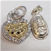 Image 1 : Silver Lot Of 2 Pendant (~Size 0) (~length 0inches) (~weight 3g), Suggested Retail Value $100