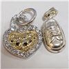 Image 2 : Silver Lot Of 2 Pendant (~Size 0) (~length 0inches) (~weight 3g), Suggested Retail Value $100
