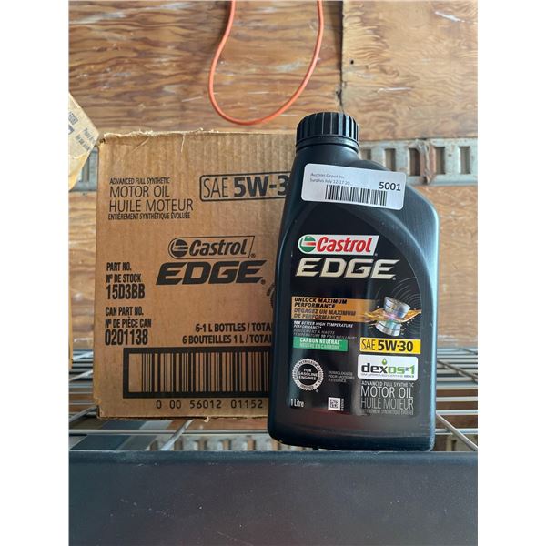 Castrol Edge SAE 5W-30 Oil - Lot of 6 x 1L
