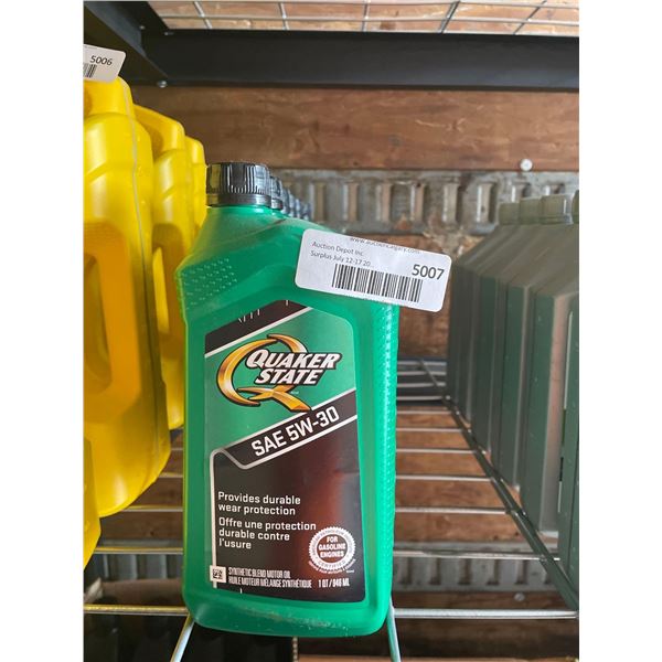 Quaker State SAE 5W-30 Synthetic Blend Motor Oil - Lot 6 x 1L