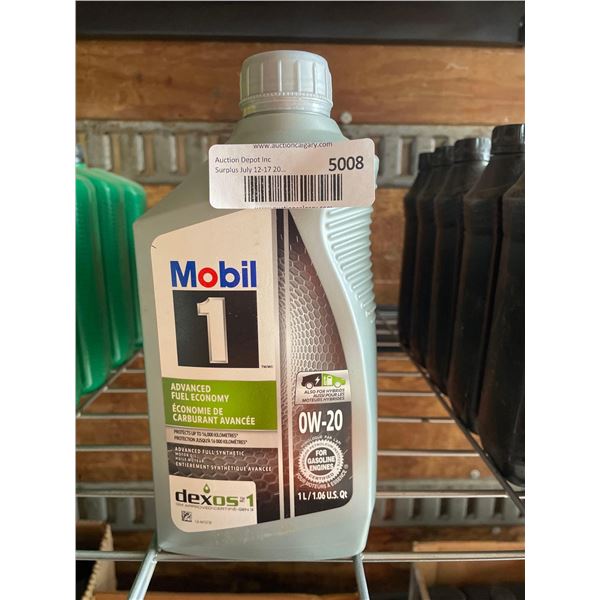 Mobil 1 0W-20 Full Synthetic Motor Oil - Lot of 6 x 1L