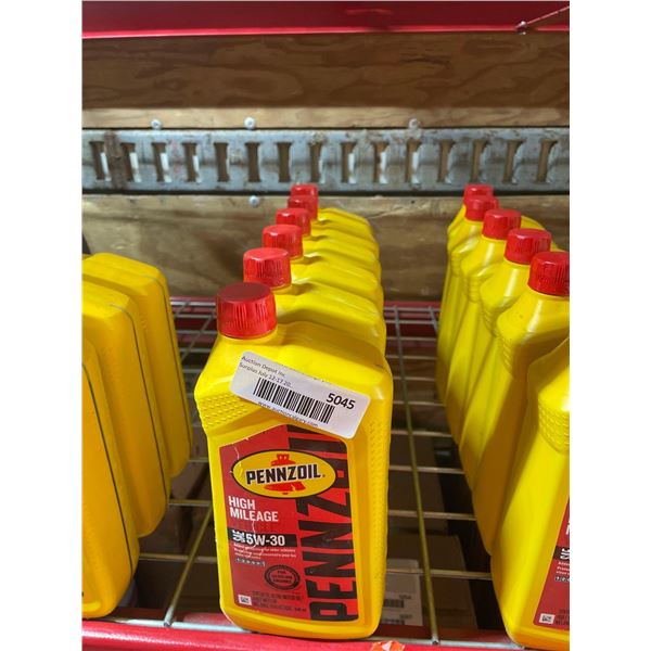 Pennzoil High Mileage SAE 5W-30 Synthetic Blend Motor Oil - Lot of 6 x 1L