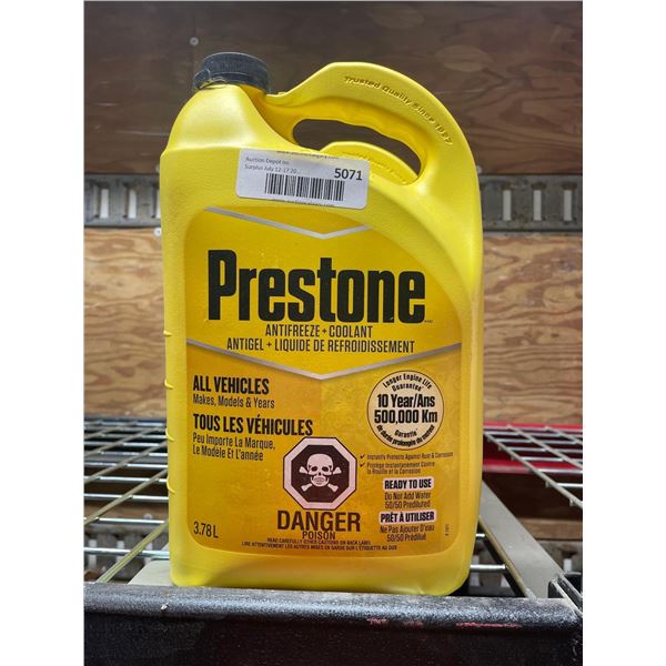 Prestone Antifreeze/Coolant for All Vehicle Makes & Models - 4x3.78L