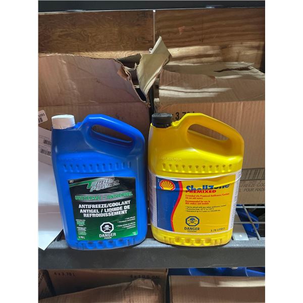 Case Lot of Assorted Brand Anti-Freeze; Lot of 4x3.78L