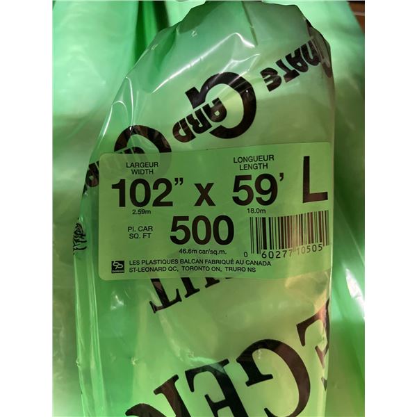 Balcan Plastic Sheeting Roll 102" x59'